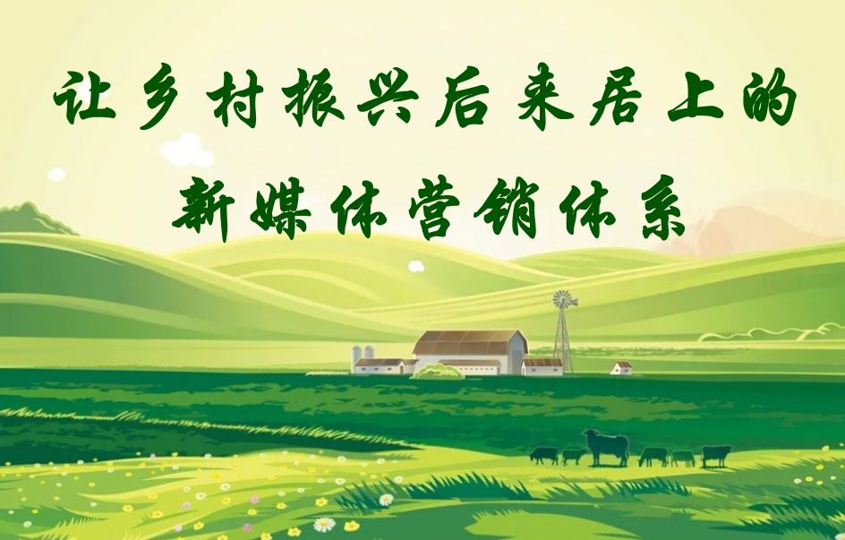 讓鄉村振興后來(lái)居上的新媒體營(yíng)銷(xiāo)體系