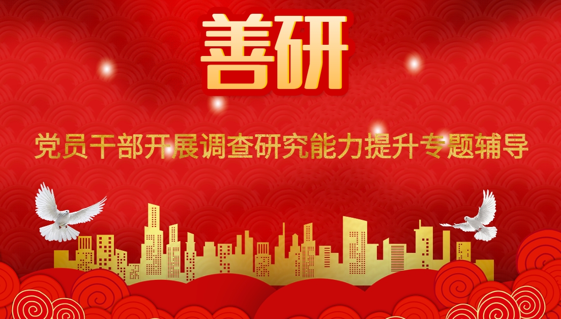 善研-黨員干部開(kāi)展調查研究能力提升專(zhuān)題輔導