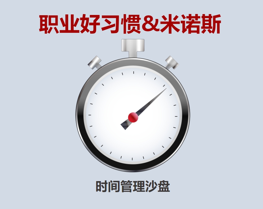 職業(yè)好習慣+米諾斯沙盤(pán)（時(shí)間管理沙盤(pán)）